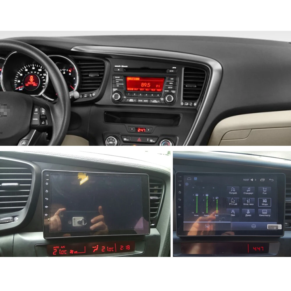 SINOSMART 2.5D ips/QLED экран 1G/2G автомобильный аудио gps-навигатор плеер для Kia K5 Optima 2011- 32EQ DSP, 4G ram опционально