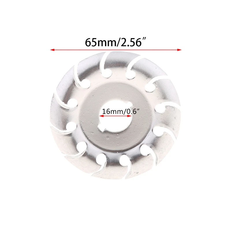 

12 Teeth 16mm Multifunctional Wood Carving Disc Angle Grinder Woodworking Tool
