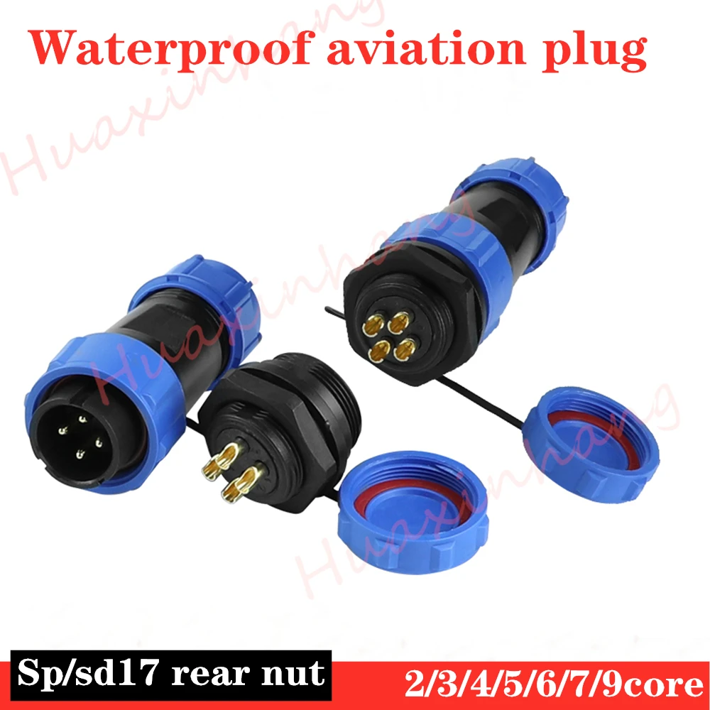 Высокое качество 10 компл./лот SP17 IP68 Водонепроницаемый авиационный разъем 2 Pin 3pin