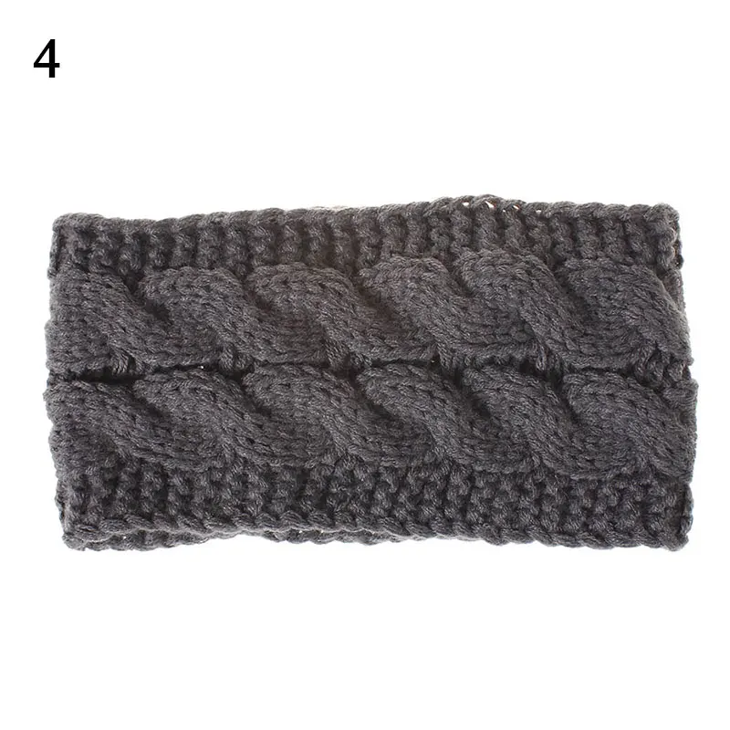 

Winter Ear Warmer Wide Knitting Woolen Headband Crochet Turban Knitted Headband Elastic Hair Bands Hair Accessories