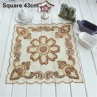 retro square beaded sequin table mat microwave placemat tea tray vase cushion cover towel classical furniture kitchen decoration