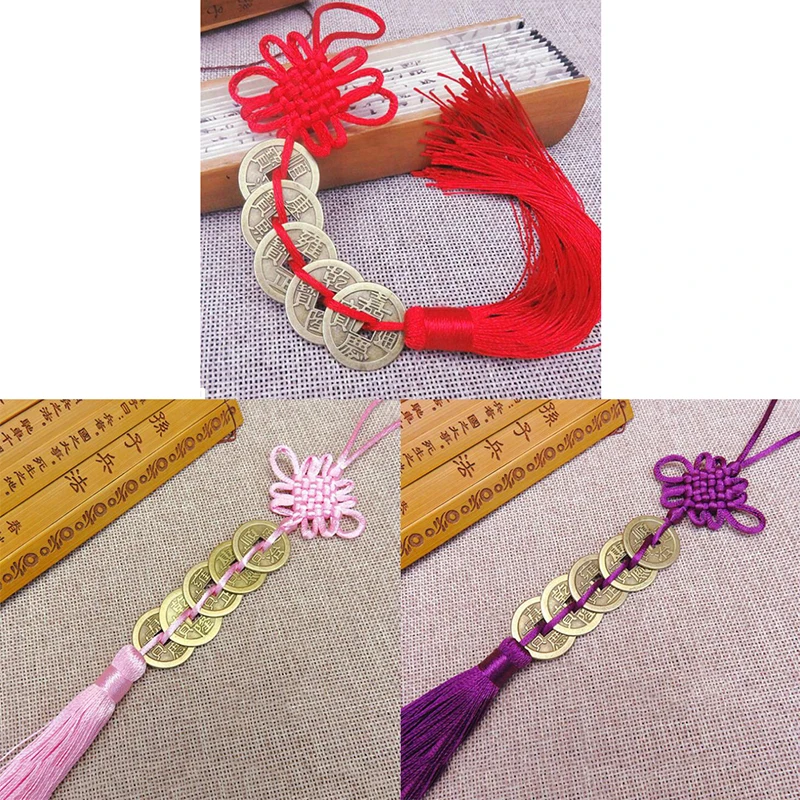

Symbol Good Fortune Attract Wealth & Good Luck Coins Home Decor Chinese Lucky Feng Shui Car Mirror Pendant Lucky Charm