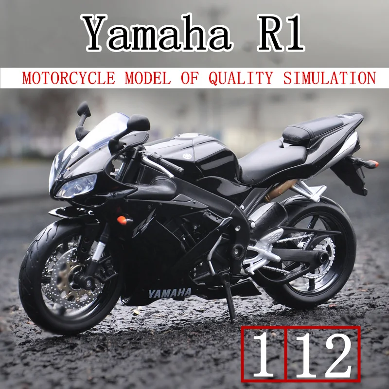 Оригинальная Авторизованная модель мотоцикла Maisto 1:12 Yamaha R1 из сплава