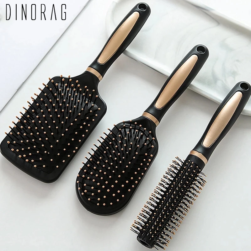 

Dinorag Hair Scalp Massage Comb Airbag Hairbrush Nylon Women Wet Curly Detangle Hair Brush for Salon Hairdressing Styling Tools