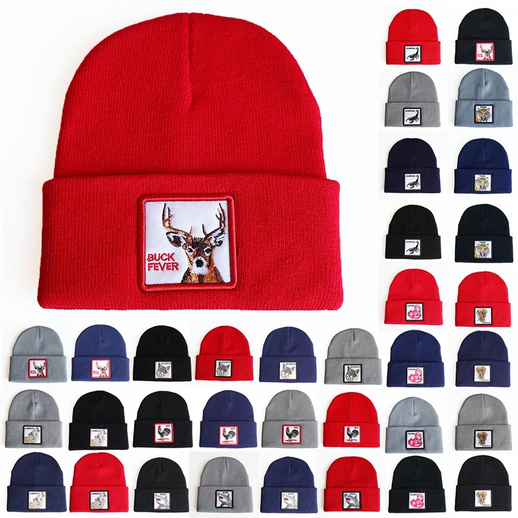 Женские и мужские вязаные шапки Skullies для улицы в стиле хип-хоп модные брендовые