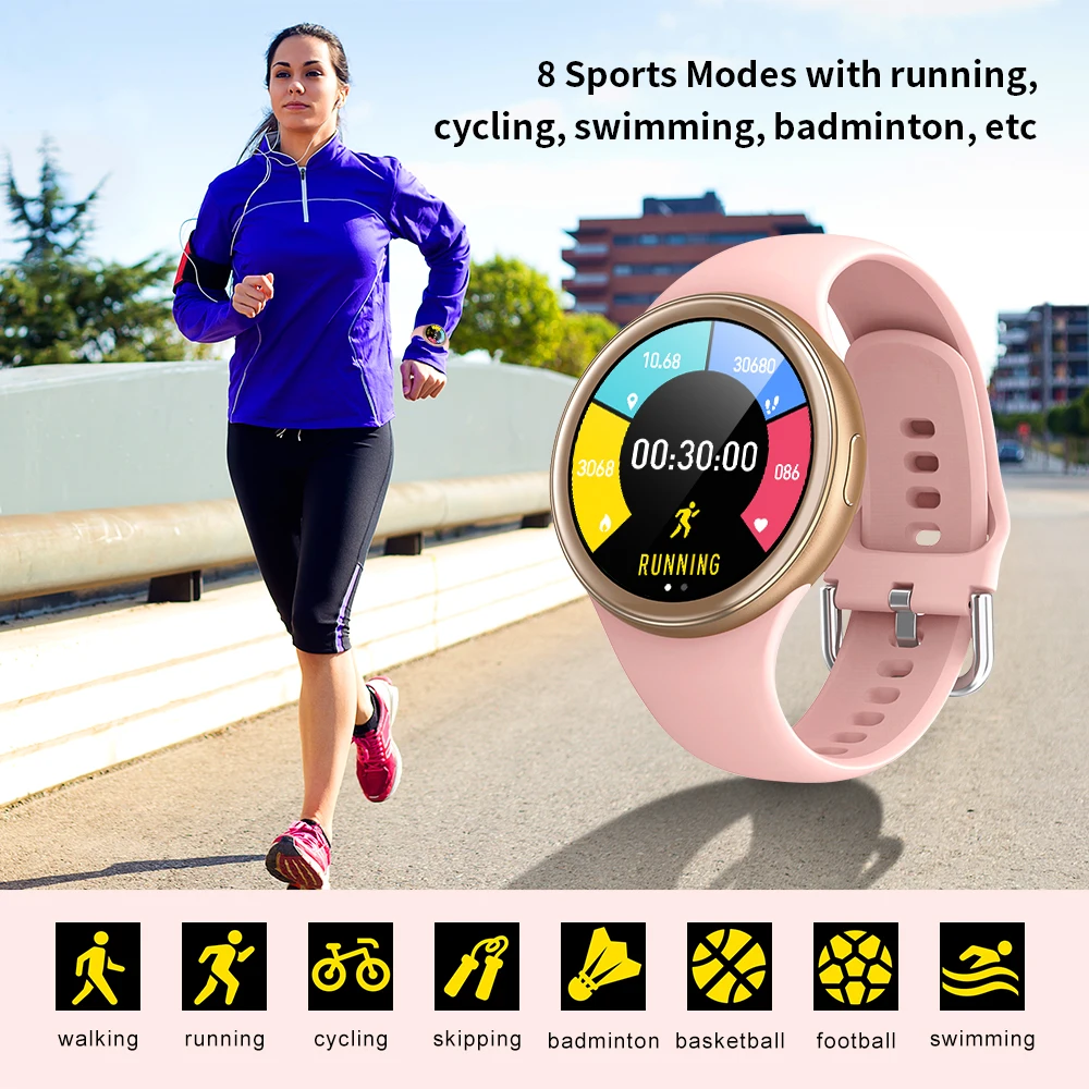 Смарт часы для женщин пользовательские циферблат J2 Smartwatch HD Беспроводной зарядки
