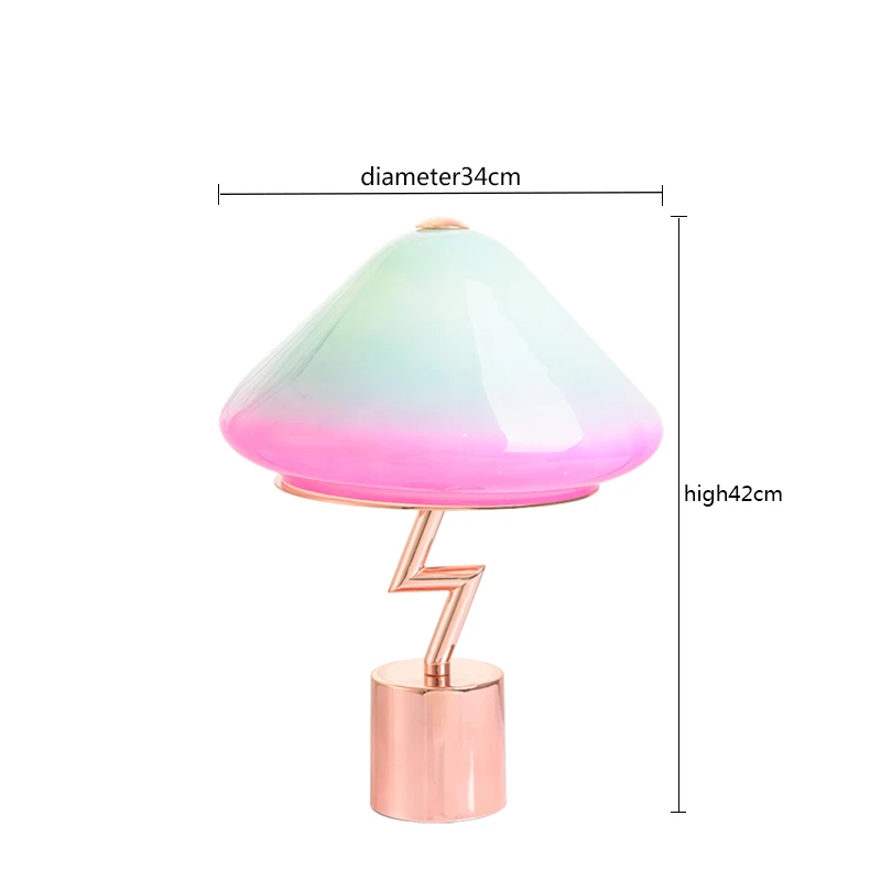 Современная светодиодная железная витражная тумбочка E27 маленькая Настольная