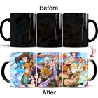 Семерка смертных грехов кофе Исчезающие кружки печатные трансформирующие новые термоменяющие цвет фарфоровые чашки