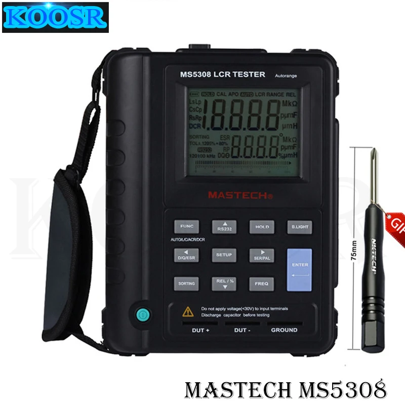 Mastech MS5308 ручной Профессиональные Авто Диапазон Цифровой измеритель иммитанса