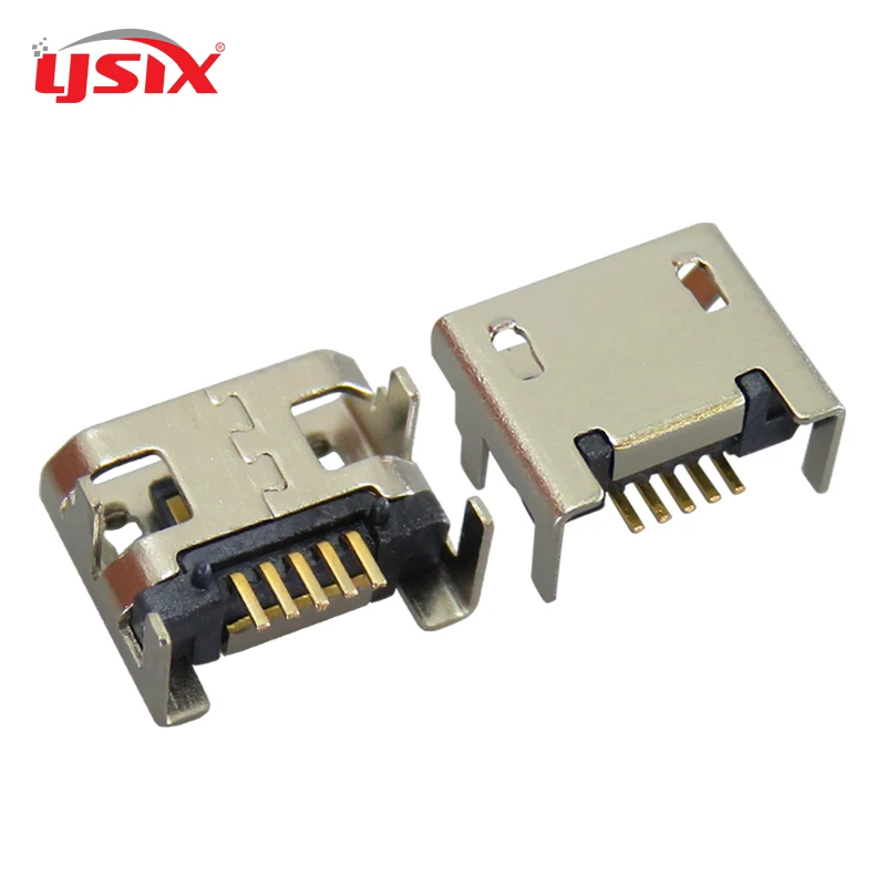 20 шт./лот полностью медная микро-розетка 5P четырехконтактная розетка штепсельная