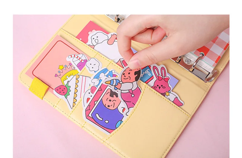 Корейский Блокнот Binder Bullet Journal Set A6 спиральный органайзер для планирования мероприятий сетка записная книжка DIY девушка план путешествия 6 кольцо руководство