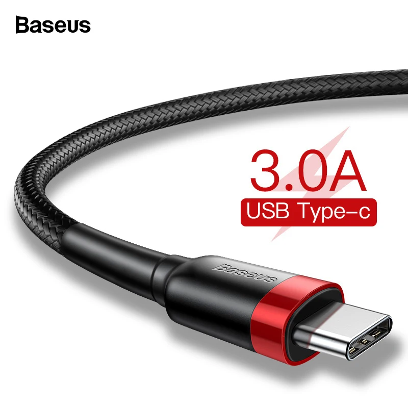 Baseus 3 a кабель usb type C для быстрой зарядки samsung S9 Note 9 кабель USB C type-c для One Plus 6t 6 5 Xiaomi Mix 3 USB-C зарядное устройство