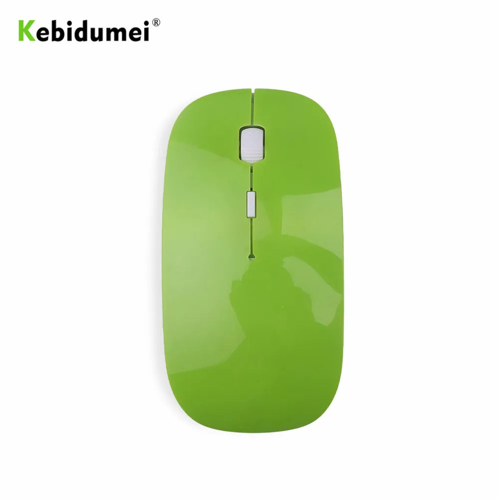 Ультратонкая беспроводная мышь kebidumei 2 4G USB оптическая игровая Беспроводные мыши