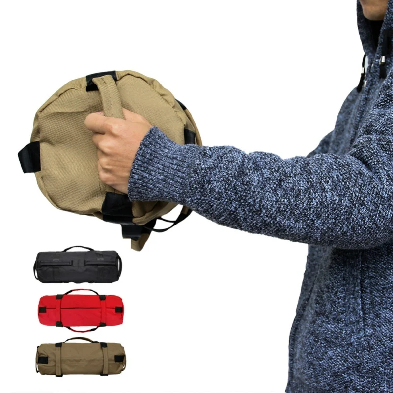 

Fitness Weights Sandbags Training Exercise Yoga Heavy Duty Workout Gym 44lbs Sandbag with 4 Adjustable Filler Sand Bags