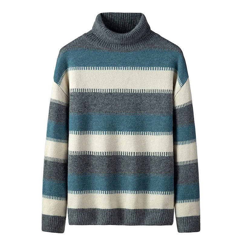 Мужской свитер Huncher Мужская водолазка осенне-зимний Повседневный джемпер с