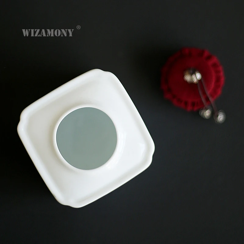 WIZAMONY китайский чай caddy красная крышка небольшой необработанный керамический