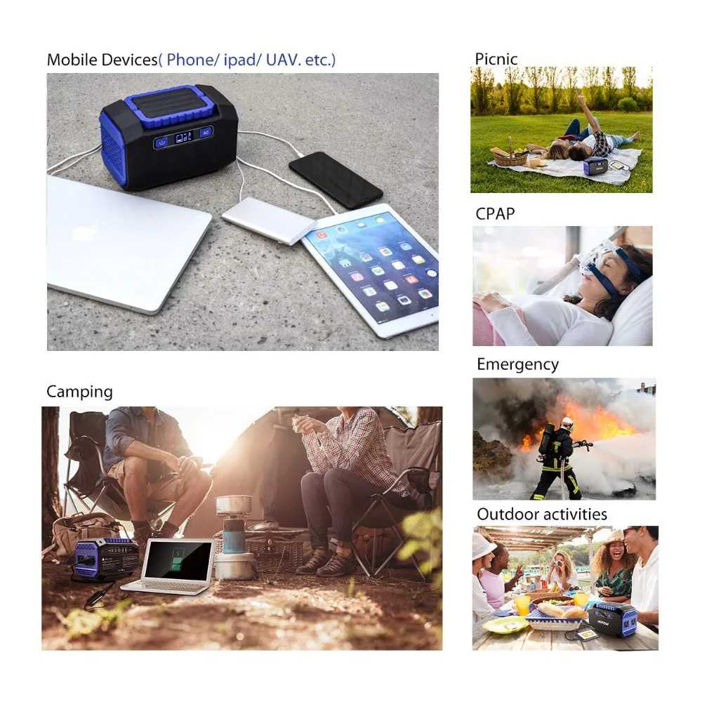 Портативный генератор питания резервное портативное зарядное устройство 45000 мАч