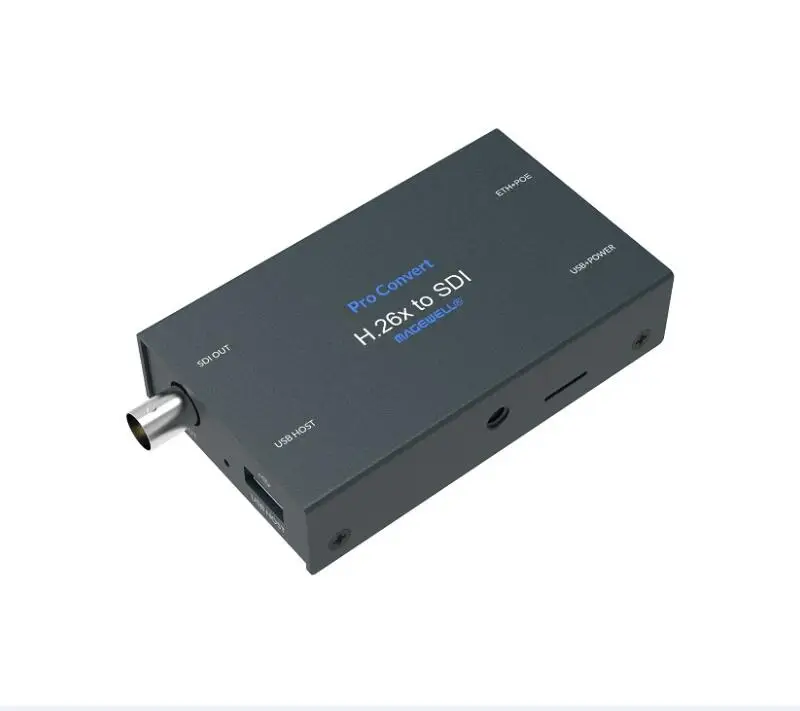 Pro преобразования H.26x to SDI декодер Поддержка 2Kp60 RTSP HTTP HLS RTMP / MPEG-TS через UDP/сто/RTP |