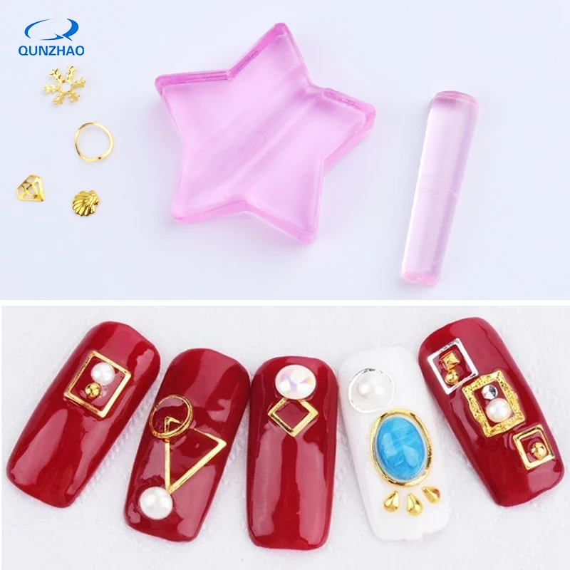 Профессиональные инструменты для дизайна ногтей с тиснением звездочки в форме