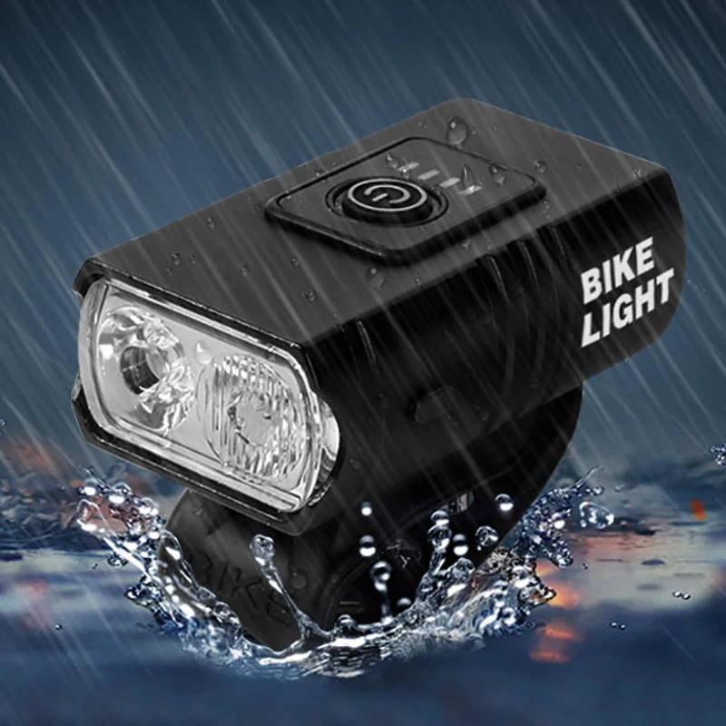 

1200Mah Bicycle Front Light Holder USB Rechargeable Headlight T6 Dual Led Lighting 360 Degree Rotatable Waterproof