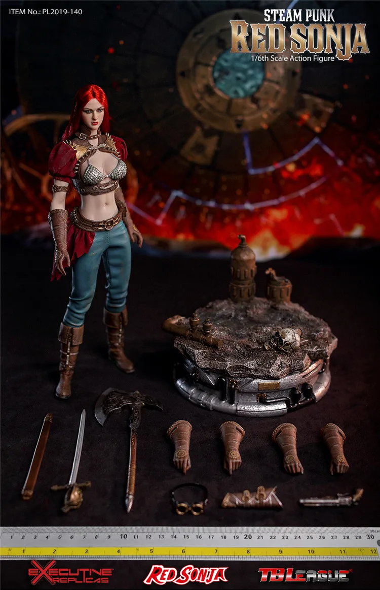 Экшн фигурка TBLeague PL2019 140 B 1/6 Steam Punk Red Sonja|Игровые фигурки и трансформеры| |