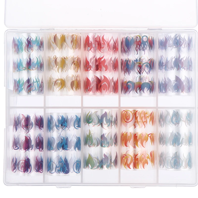 

Holographic Nail Art Transfer Foil Sticker Starry AB Paper Wraps Adhesive Decals Nails Decoration Accessories DIY Manicure Set