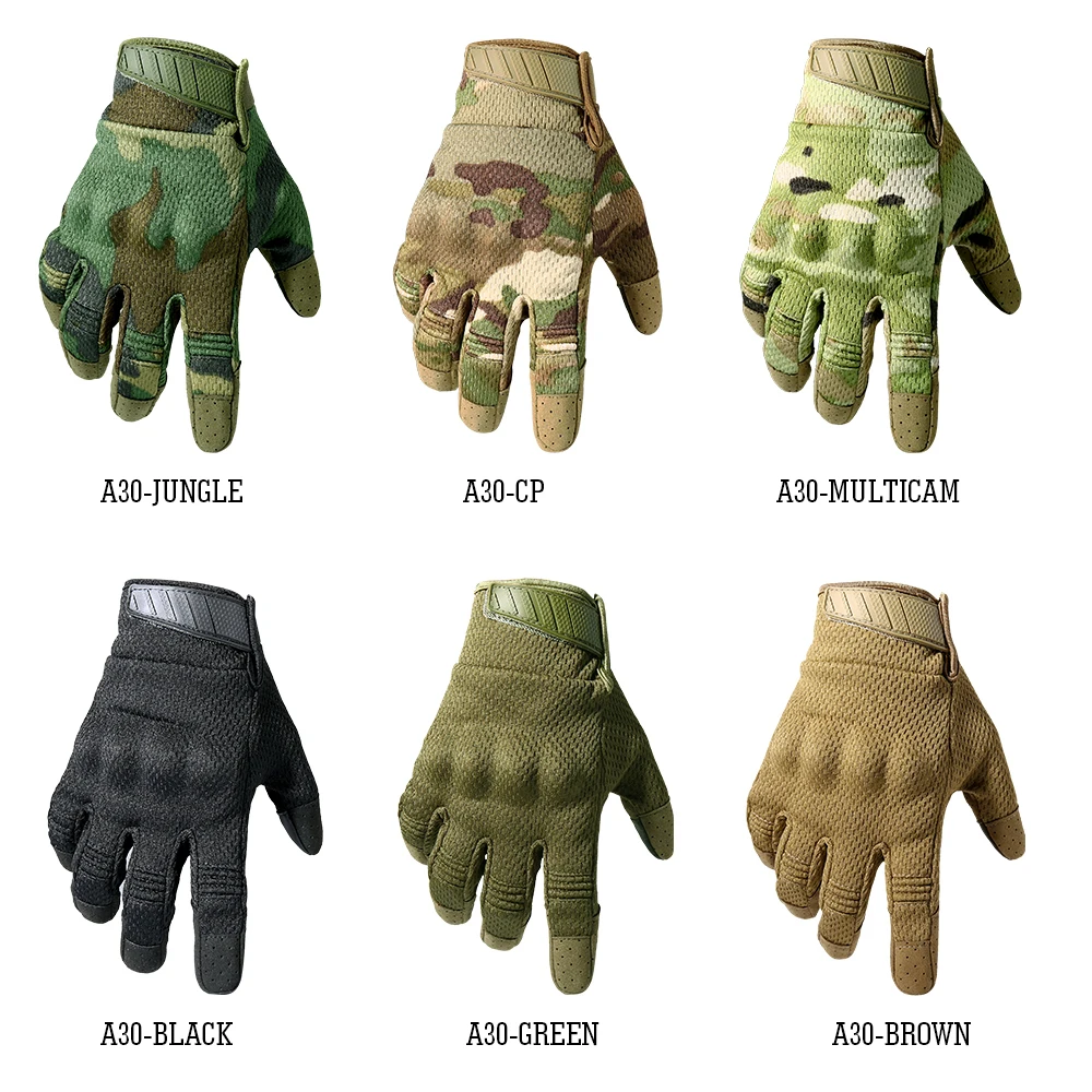 

Touch Screen Tactical Gloves Full Finger Bicycle Mittens Men Army Ski Hunting Bike Wearproof Shooting Cycling Work Glove Women