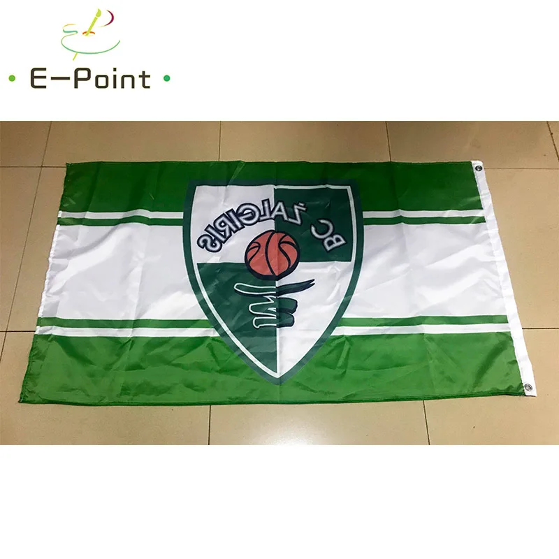 Литовский флаг BC Zalgiris 3 фута* 5 футов(90*150 см) размер рождественские украшения для домашнего флага баннер подарки