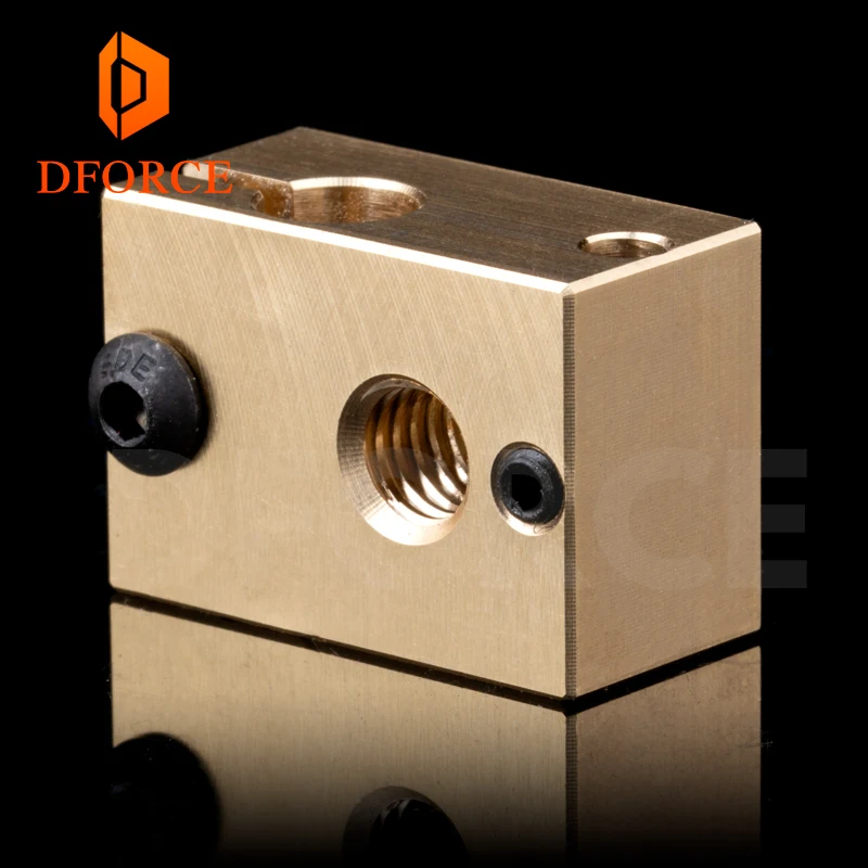 DFORCE 1 шт. медный строительный блок для E3D hotend 3D принтера высокая температура