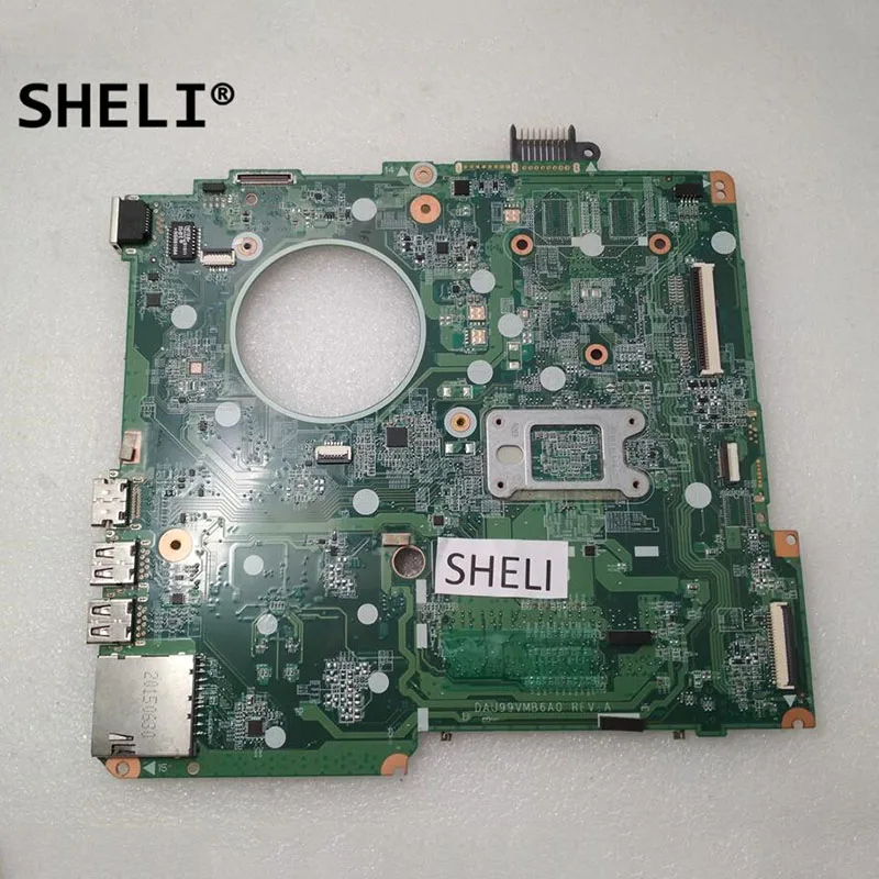SHELI для HP 15-F337WM 15-F материнская плата ноутбуков ПК с A8-6410 ЦП 828176-601 тест ОК |