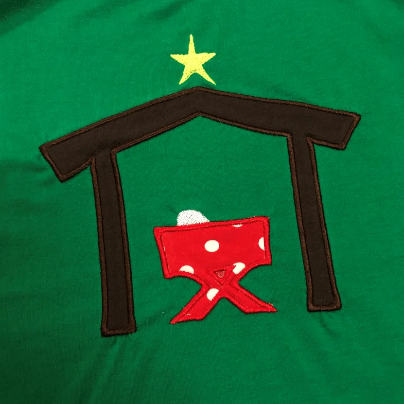 Рождественская модная Хлопковая пижама с длинными рукавами и аппликацией для