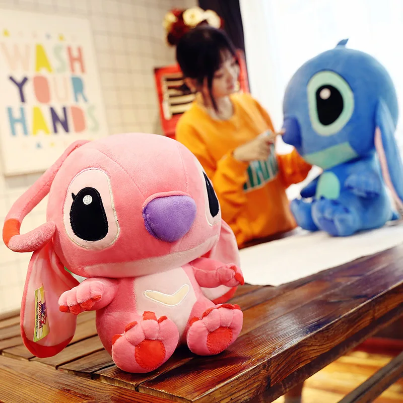 80CM 35CM Big Stitch Kawaii Stitch Plush Doll Toys Anime Lilo And Stitch Plush Toy Children Kid Birthday Gift Baby Appease Gift