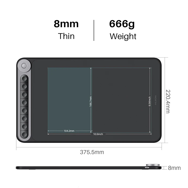 Планшет Графический HUION Q620M 8192 уровней нажатия|Цифровые планшеты| |