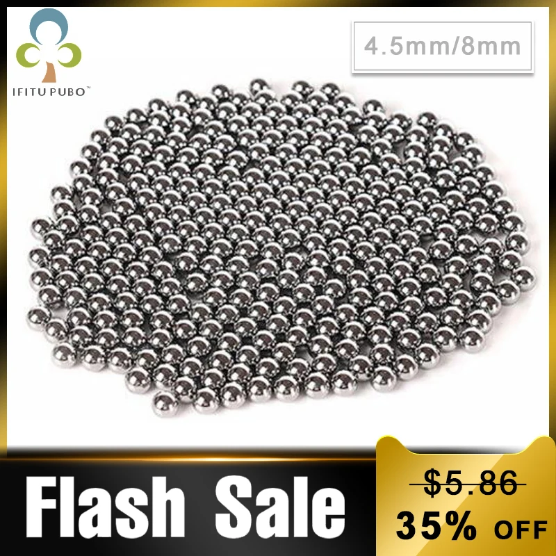 100 шт. 4 5 мм 8 Сталь шариков карманная Shot на открытом воздухе охотничья Рогатка