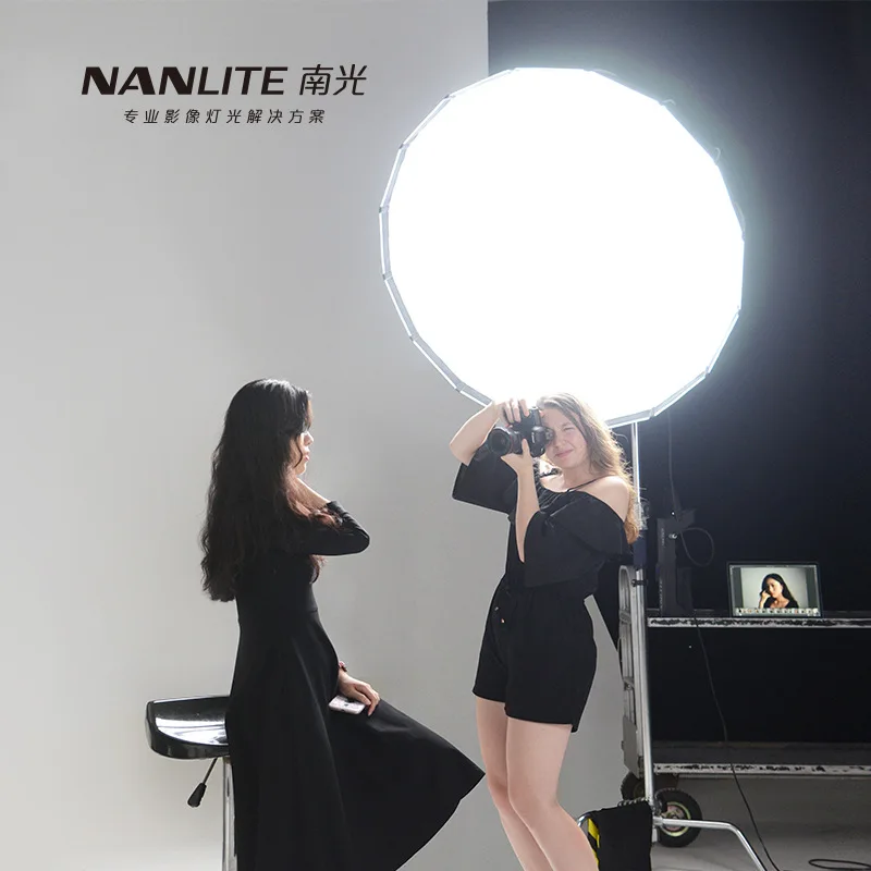 Портативный зонт-софтбокс Nanlite Para SB-PR-90 90 см с сетчатым креплением Bowens для внешней