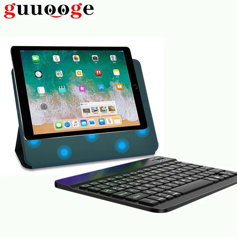 

Wireless Bluetooth Keyboard with Case for IPad Pro 11 12.9 2018 2020 1st/ 2nd Generation Tablet Case Magnetic Cover Removable