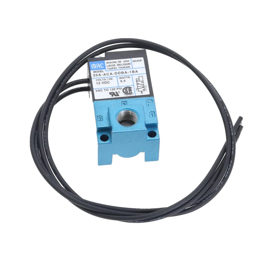 Электромагнитный клапан MAC с 3 портами 12 В постоянного тока 5 4 Вт 35A ACA DDBA 1BA|valve