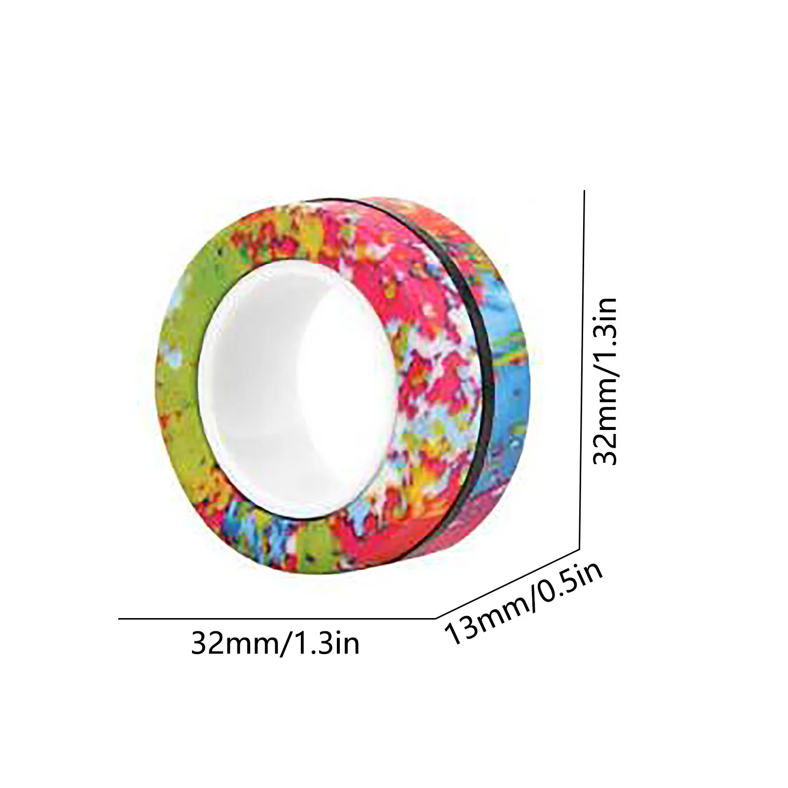 Magn&eacute;tico anillo de dedo Fidget im&aacute;n juguetes de bloques magn&eacute;ticos dedo Spinner mano Spinner tri-Spinner juguete de apilamiento conjunto pulsera magn&eacute;tica anillo m&aacute;gico juguete Gif-5