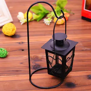 Стеклянный металлический подсвечник Марокканская столовая настольная лампа