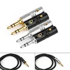 Hi-fi Разъем для наушников 3,5 мм стерео 3-полюсный Штекерный аудио адаптер позолоченныйродиевый паяльный разъем сделай сам 3,5 мм мини-разъем