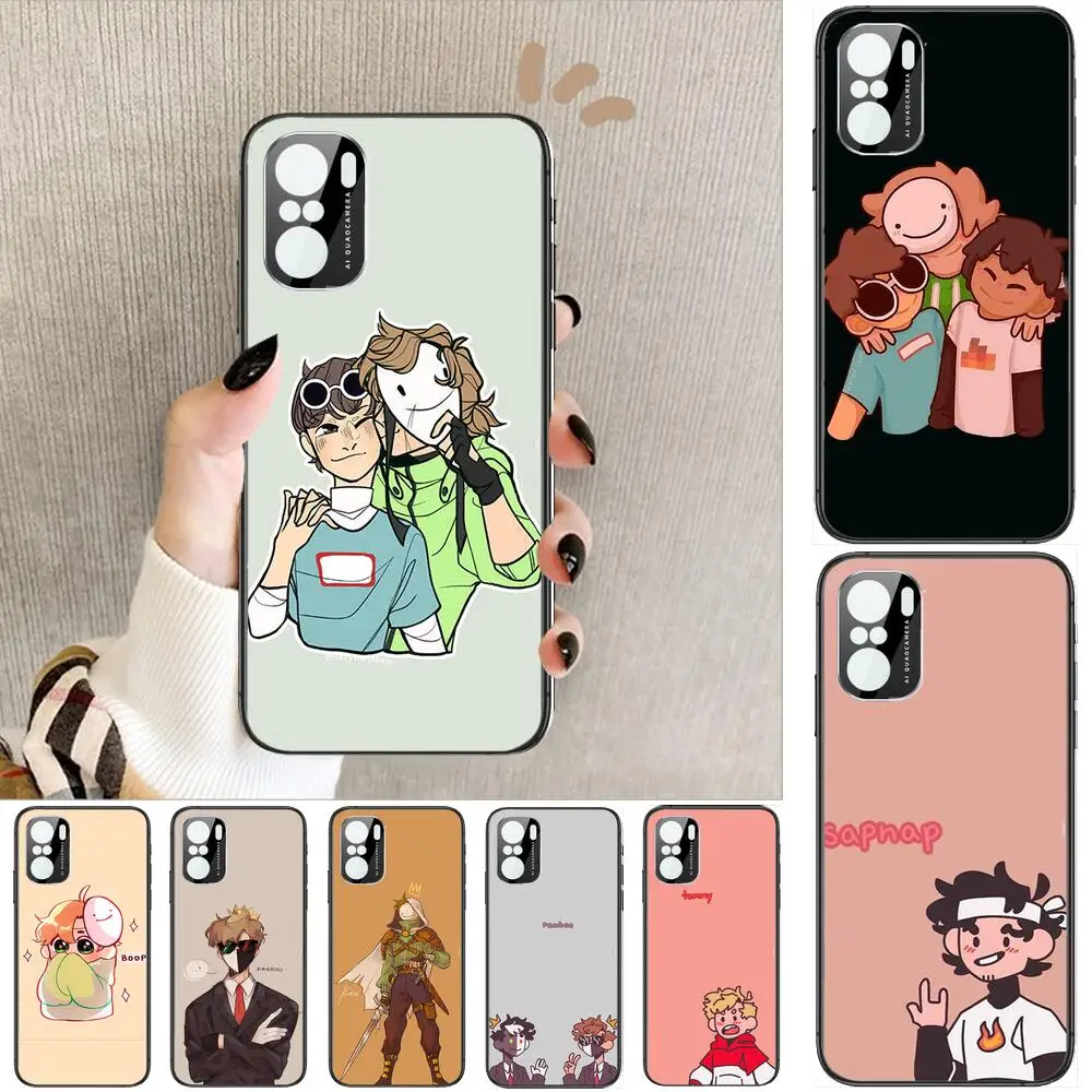 

cartoon dream smp Phone Case For xiaomi redmi POCO F1 F2 F3 X3 Pro M3 9C 10T Lite NFC Black Cover Silicone Back Prett mi 10 ultr