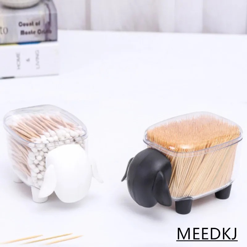 1 шт. креативный мини милый маленький бачок для хранения овечек пластиковый