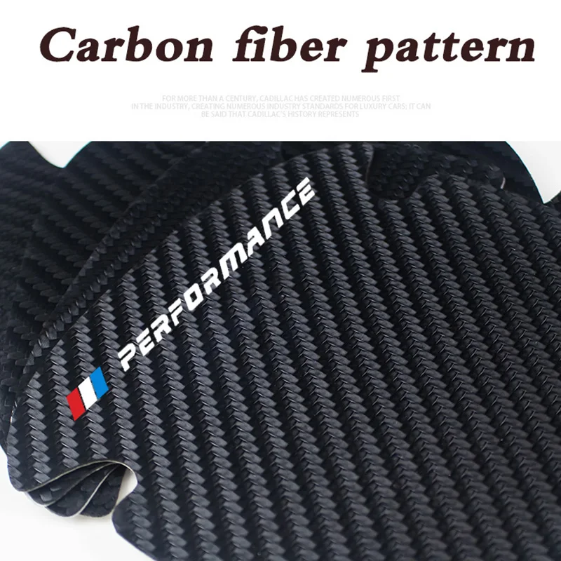 4 шт. кожаные наклейки на дверную ручку автомобиля из углеродного волокна |