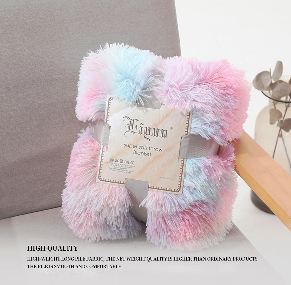 

Супермягкое покрывало, пушистое длинное плюшевое покрывало, одеяло s, ворсистый теплый постельное белье, покрывало синего, фиолетового, коф...