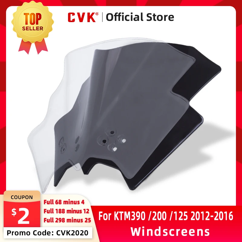 

CVK Windshield Spoiler Windscreen Air Wind Deflector For KTM DUKE 125 200 390 KTM390 KTM200 KYM125 2012 2013 2014 2015 2016