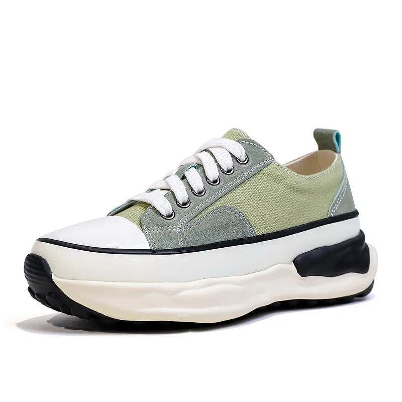 

Lady Shoes Women Canvas Shoes Fashion Platform Casual Shoes Breathable Women Chunky Sneakers Vulcanize Shoes