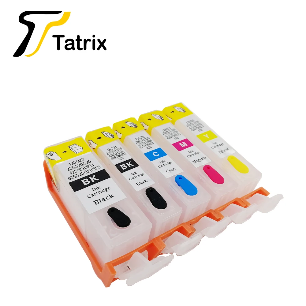 Tatrix PGI220 CLI221 перезаправляемый картридж для hp Canon MP980 MP990 IP3680 IP3600 IP4600 с микросхемами