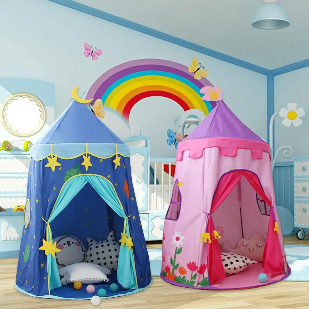 

150*110 см детская палатка-замок Игровая палатка Портативный Крытый театр юрте палатка с наклоном для игр в помещении для детской комнаты наст...