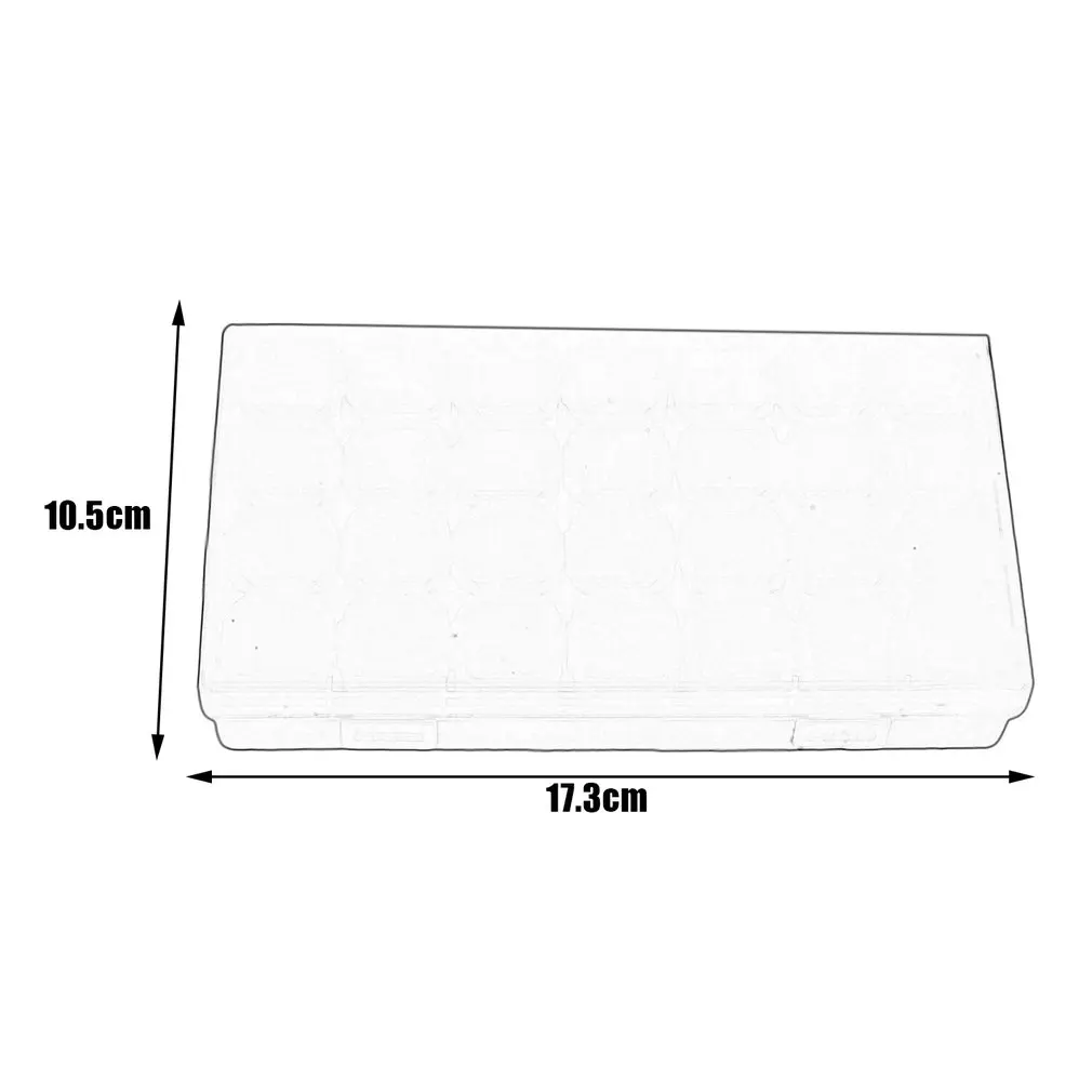 Прозрачный пластик 28 слотов коробка для хранения ювелирных изделий Чехол бусины