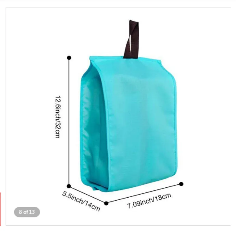 Portable Travel Supplies Organizer Shoes Storage Bag PVC Waterproof Dustproof Hanging Save Space Zipping Bags Home 1pc | Дом и сад